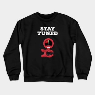 Stay Tuned Red Clip-On Tuner Crewneck Sweatshirt